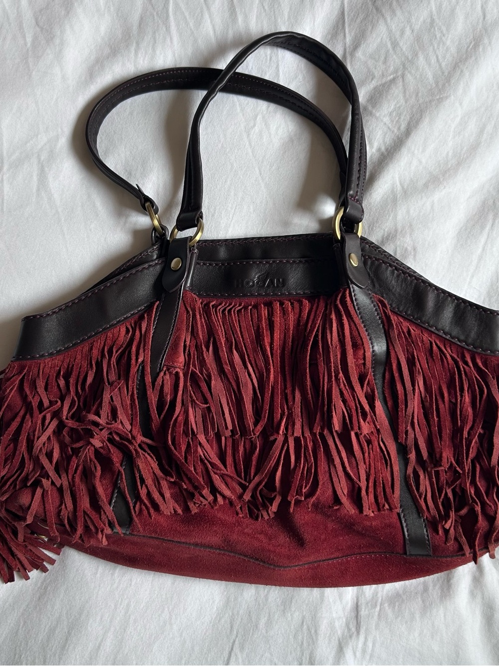 Hogan Fringed Suede Tote Bag